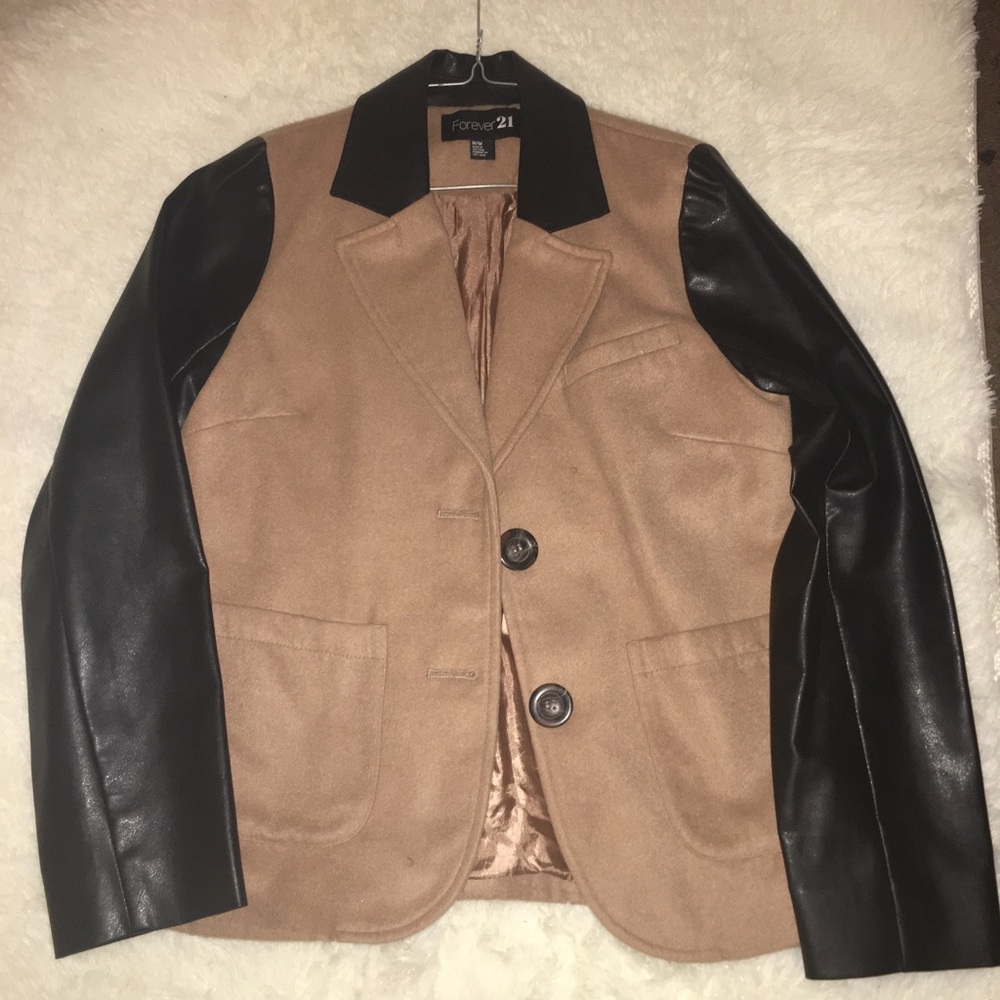 Suede leather jacket